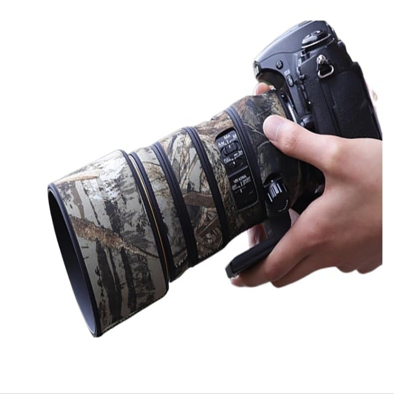 CHASING BIRDS Lens Camouflage Waterproof Coat for Nikon AF-S 300mm F/4E PF ED VR Rainproof Lens Protective Cover (Reed Camouflage, RT-1)