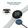 2 Pack USB A+USB C Magnetic Charger Cable for Google Pixel Watch 3 / Pixel Watch 2 Charger, Fast Charging Cable Cord Magnetic Dock Stand for Pixel 2/3 (Black/Black) view 2