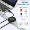2 Pack USB A+USB C Magnetic Charger Cable for Google Pixel Watch 3 / Pixel Watch 2 Charger, Fast Charging Cable Cord Magnetic Dock Stand for Pixel 2/3 (Black/Black) view 4