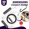 10 Pcs Zip Tie Organizer - Lightweight Cable Tie Holder for Easy Organization Without Waste - Reusable Zip Tie Tool - Zip Tie Holder view 2