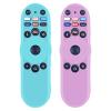 [2-Pack] HZIME New Replacement Remote Control Cover Compatible for VIZIO XRT270 Series Smart TV Remote Control, Silicone Controller Case Sleeve (Glow-in-The-Dark Blue and Pink) view 1