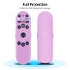 [2-Pack] HZIME New Replacement Remote Control Cover Compatible for VIZIO XRT270 Series Smart TV Remote Control, Silicone Controller Case Sleeve (Glow-in-The-Dark Blue and Pink) view 2