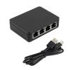 1 to 4 Gigabit Ethernet Splitter 1000Mbps RJ45 Hubs for Connecting Multiple Devices Like Computers and TVs USB C Powered Splitter view 1
