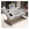Adjustable Lap Desk, Portable Bed Table, Foldable Laptop Tray, Multi-Functional Notebook Stand for Reading & Writing, Gray & Black (60x40cm/23.6x15.7in) view 1