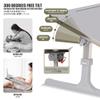 Adjustable Lap Desk, Portable Bed Table, Foldable Laptop Tray, Multi-Functional Notebook Stand for Reading & Writing, Gray & Black (60x40cm/23.6x15.7in) view 4