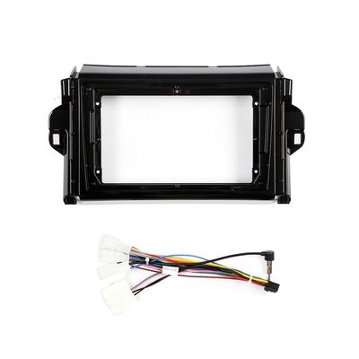9" Car Radio Frame Bracket Stereo Mounting Frame with Wiring Harness Compatible with Toyota Fortuner Hilux 2015 2016 2017 2018 2019