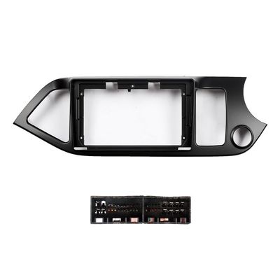 9" Car Radio Frame Bracket Stereo Mounting Frame with Wiring Harness Compatible with Kia Morning 2011 2012 2013 2014 2015 RHD