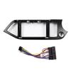 9" Car Radio Frame Bracket Stereo Mounting Frame with Wiring Harness Compatible with Kia Morning 2011 2012 2013 2014 2015 RHD view 2