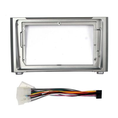 9" Car Radio Frame Bracket Stereo Mounting Frame with Wiring Harness Compatible with Toyota Sequoia Tundra 2014 2015 2016 2017 2018