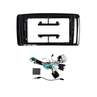 9" Car Radio Frame Bracket Stereo Mounting Frame with Wiring Harness Compatible with Benz W251 R300 R350 2006 2007 2008 2009 2010 2011 2012 2013 2014
