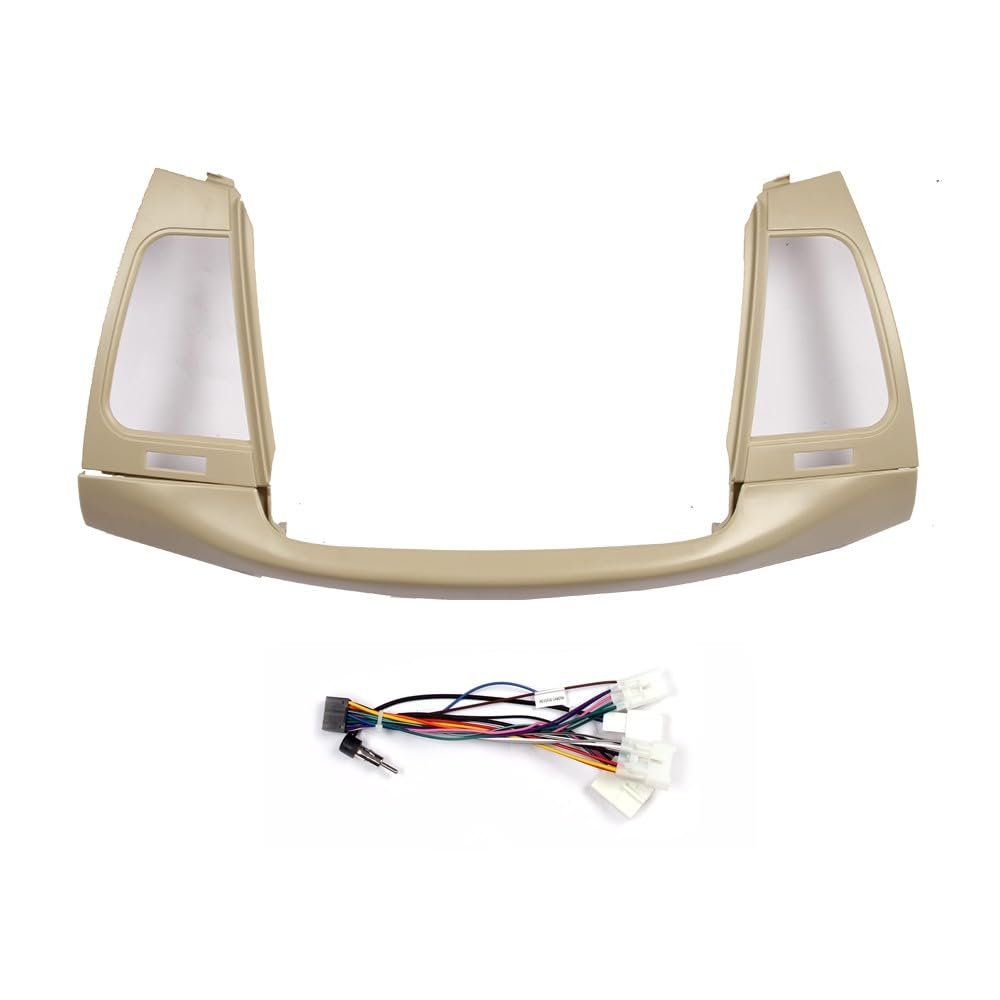 9" Car Radio Frame Bracket Stereo Mounting Frame with Wiring Harness Compatible with Toyota innvoa Crysta 2014 2015 2016 2017 2018 2019 2020 2021