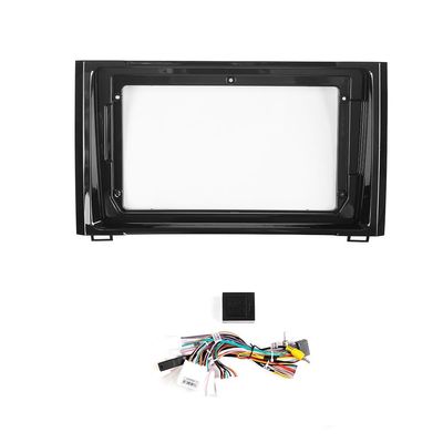 9" Car Radio Frame Bracket Stereo Mounting Frame with Wiring Harness Compatible with Toyota Tundra 2018