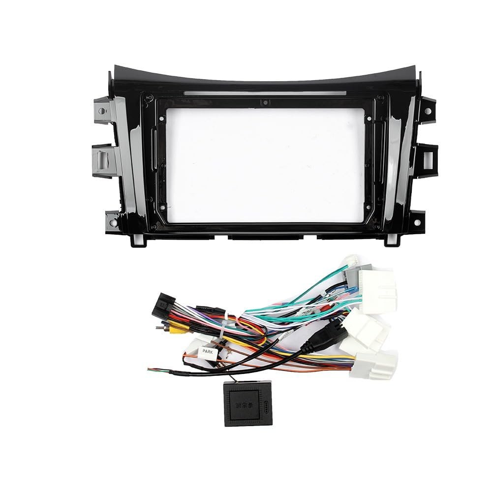 9" Car Radio Frame Bracket Stereo Mounting Frame with Wiring Harness Compatible with Nissan Terra 2018 2019 2020 2021