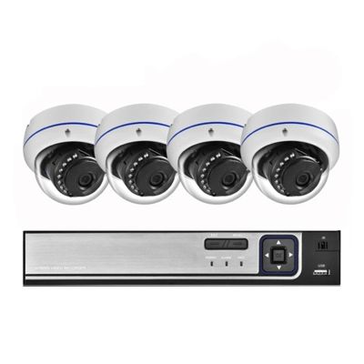 QDVOPHZA HD 4K 8MP Poe Camera Security System 8CH 4CH CCTV NVR Kit Video Surveillance System Night Vision Set Outdoor Waterproof(2T,8CH NVR and 4Cameras)