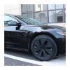 2pcs Side Camera Cover Compatible with Tesla New Model Y Juniper 2025 Launch 3 Highland 2024 Dash Cam Protective(Bright Carbon) view 4
