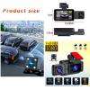 Dash Cam for Honda HR V 20152025, 3 Camera Front Inside and Rear Monitor Loop Recording Motion Detection 3" IPS Screen WiFi, Night Vision 170Wide Angle view 4