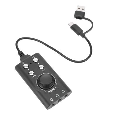 EBTOOLS USB Sound Card, External Stereo Sound Card, 7.1 Surround, USB to 3.5Mm Jack Adapter, with Volume Control, Voice Change, Plug and Play, for Pc, Laptop, Desktop, Headset
