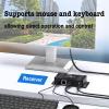 164ft/50m HDMI KVM Extender Over Ethernet, USB KVM Extender Over Ethernet Cat5e/6/7, 1080P@60Hz, Supports Keyboard and Mouse USB HDMI Loop Out, Power Over Cable(Transmitter+Receiver) view 3