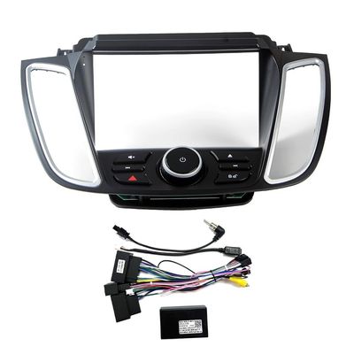 9" Car Radio Frame Bracket Stereo Mounting Frame with Wiring Harness Compatible with Ford KUGA 2013