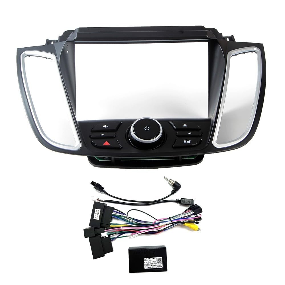 9" Car Radio Frame Bracket Stereo Mounting Frame with Wiring Harness Compatible with Ford KUGA 2013