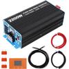 2200W Pure Sine Wave Power Inverter 12V to 110V/120V DC to AC with LCD Display, Remote Controller 2 x AC Outlets & 2.4A USB Car Adapter for Car Truck Boat RV Solar System view 1