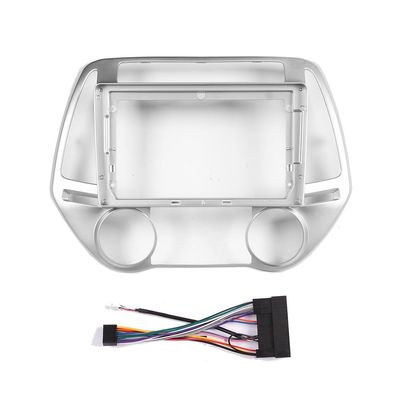 9" Car Radio Frame Bracket Stereo Mounting Frame with Wiring Harness Compatible with Hyundai I20 2008 2009 2010 2011 2012 2013 at MT
