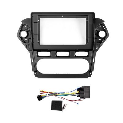 10" Car Radio Frame Bracket Stereo Mounting Frame with Wiring Harness Compatible with Ford Mondeo 2011 2012 2013 at