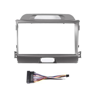 9" Car Radio Frame Bracket Stereo Mounting Frame with Wiring Harness Compatible with Kia Sportage R 2011 2012 2013 2014 2015 2016 2017
