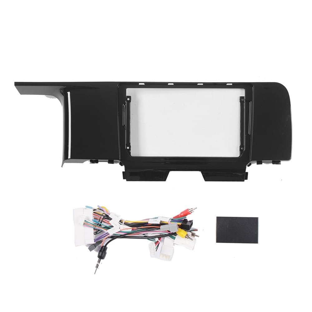 9" Car Radio Frame Bracket Stereo Mounting Frame with Wiring Harness Compatible with Kia Sorento 2020 2021 2022 LHD UV Black