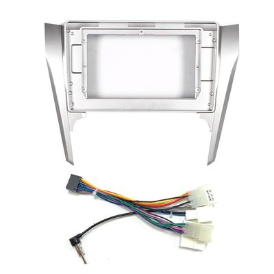 10" Car Radio Frame Bracket Stereo Mounting Frame with Wiring Harness Compatible with Toyota Camry 2012 2013 2014 2015 2016 2017