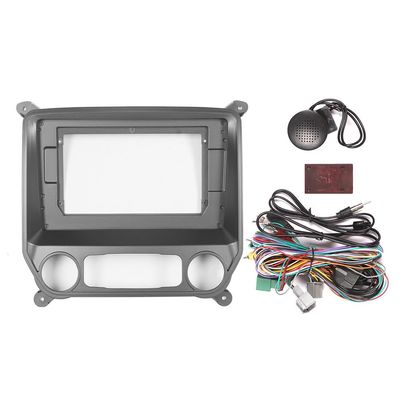 10" Car Radio Frame Bracket Stereo Mounting Frame with Wiring Harness Compatible with Chevrolet Sierra 2014 2015 2016 2017 2018
