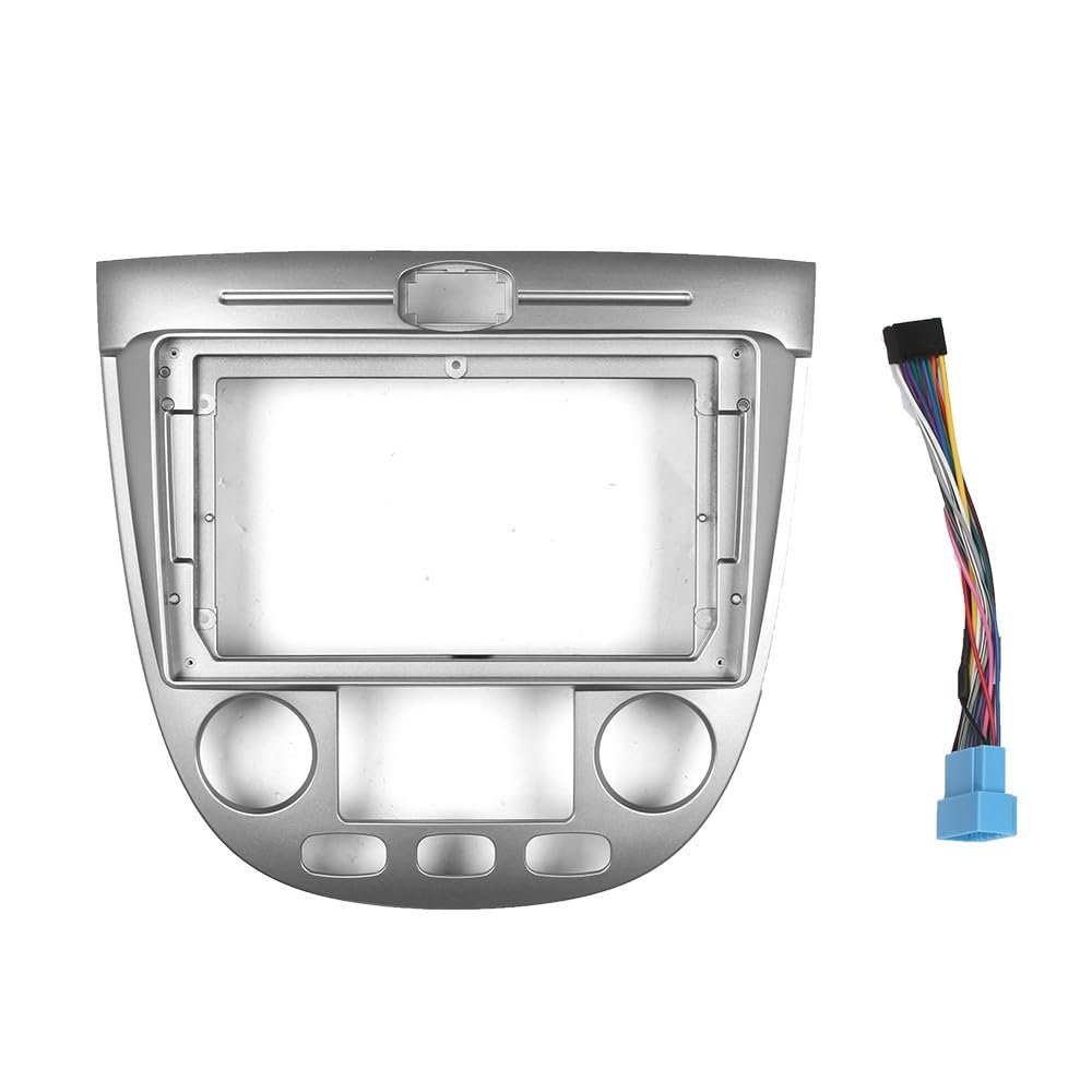 9" Car Radio Frame Bracket Stereo Mounting Frame with Wiring Harness Compatible with Chevrolet Lacetti Old 2003-2011 2012 2013 2014 2015 2016 2017 2018 2019 2020 2021 at for Buick Excelle HRV