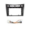9" Car Radio Frame Bracket Stereo Mounting Frame with Wiring Harness Compatible with Toyota Vitz/Yaris/Platz 2005 2006 2007 2008 2009 2010 2011 view 3