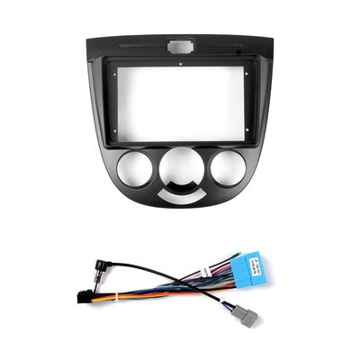 9" Car Radio Frame Bracket Stereo Mounting Frame with Wiring Harness Compatible with Chevrolet Optra 2003 2004 2005 2006 2007 2008 Buick Excelle Hrv 2004 2005 2006 2007 2008 MT