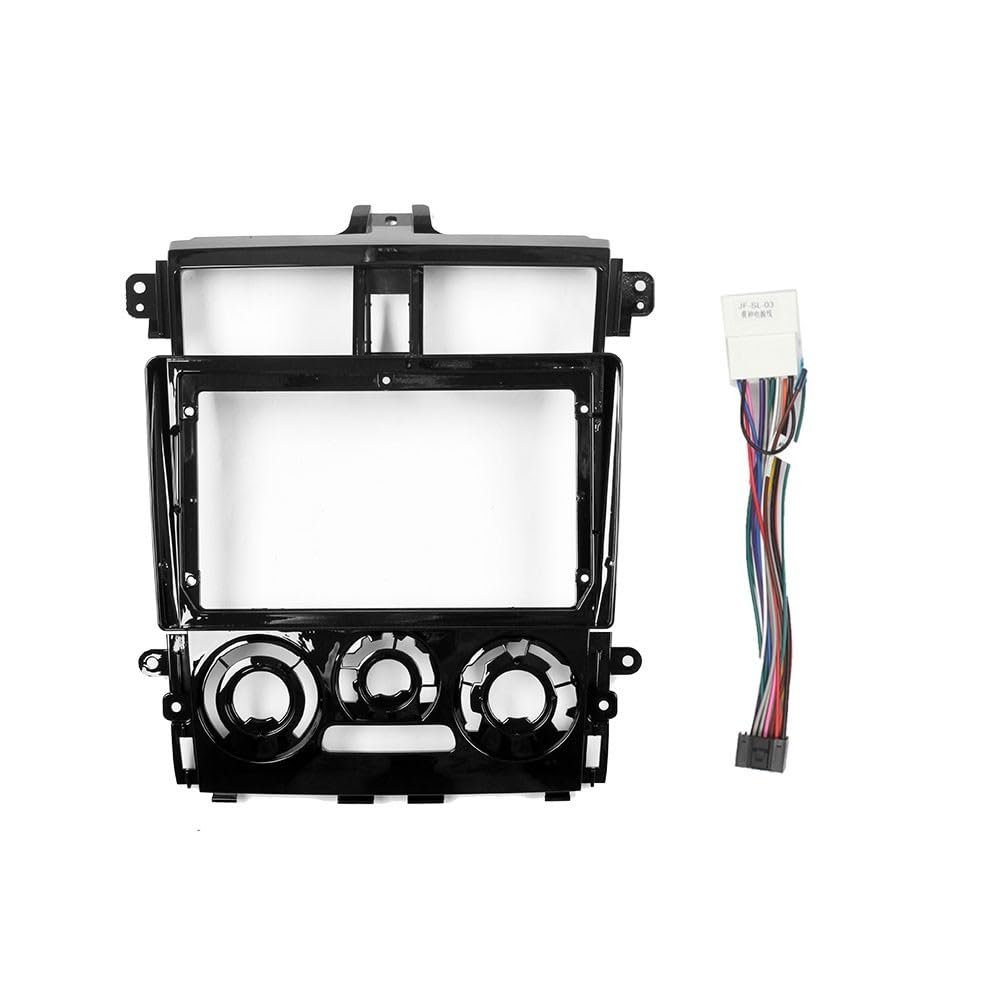 9" Car Radio Frame Bracket Stereo Mounting Frame with Wiring Harness Compatible with Mitsubishi Colt Plus 2013 2014 2015 2016 2017 2018 2019 2020 2021