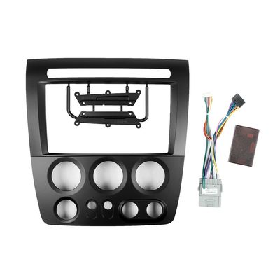 9" Car Radio Frame Bracket Stereo Mounting Frame with Wiring Harness Compatible with Hummer H3 2005 2006 2007 2008 2009 2010 LHD
