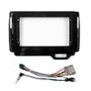 10.1" Car Radio Frame Bracket Stereo Mounting Frame with Wiring Harness Compatible with Honda N-Box 2017 2018 2019 2020 2021 RHD UV Black view 1