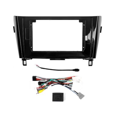 10" Car Radio Frame Bracket Stereo Mounting Frame with Wiring Harness Compatible with Nissan Qashqai 2016 2017/Nissan X-Trail 2014 2015 2016 2017 2018