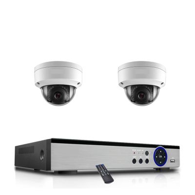 H.265 8CH 4K NVR Kit CCTV POE Security Camera System 8MP 4K Audio Record Vandal-Proof Dome Night Video Surveillance Set(3T(),4CH NVR x 2PCS 2K)