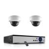 H.265 8CH 4K NVR Kit CCTV POE Security Camera System 8MP 4K Audio Record Vandal-Proof Dome Night Video Surveillance Set(3T(),4CH NVR x 2PCS 2K) view 1