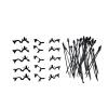 45 Pcs Cable Tie Wrap Fixed Fastener Clips Car Wire Hose Fastening Zip Strap Kit view 1