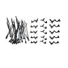 45 Pcs Cable Tie Wrap Fixed Fastener Clips Car Wire Hose Fastening Zip Strap Kit view 2