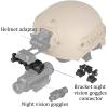 Metal Mount Night Vision Goggles,Nvg Mount Dovetail J Arm Rhino Mount,New Aluminum Night Vision Goggle Mount,Lightweight Aviation Aluminum Material,for Nvg-18 Helmet Mount Monocular or Binocular view 4