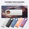 Custom Personalized USB Flash Drive 512MB 100Pcs, Customize Metal Thumb Drives with Keychains, Customized Your Logo & Text on Mini Memory Stick for School/Office/Photography/Company view 2