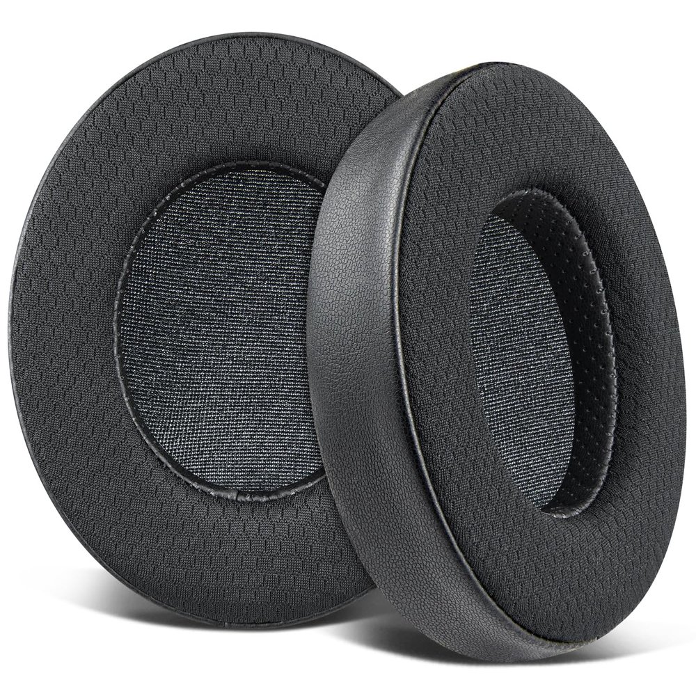 SOULWIT Earpads Replacement for HIFIMAN SUNDARA/HE400(HE400se/i/S)/HE560(HE560i)/HE500/HE300/HE350/HE3/HE5/HE6 Headphones, Ear Pads Cushions with Mesh Fabric, High-Density Memory Foam - Black