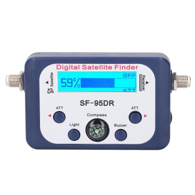 Aoaoy Satellite Finder, 9502150MHz Wide Application Microprocessor Control Digital Satellite Signal Finder Multifunctional for Broadcasting Work