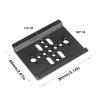 80MM Quick Release Tripod Baseplate Supporting 1/4in & 3/8in Thread Aluminum Tripod Baseplate Easy Carry for Camera Cages Video Stabilizer Plate view 3