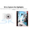 ZV200 Digital Camera 80MP,16x Optical Zoom, flip Screen, f/1.8 Auto Focus,5K DSLR Camera, Portable high-Definition Video Camera (Black,No SD car) view 3