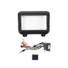 10" Car Radio Frame Bracket Stereo Mounting Frame with Wiring Harness Compatible with Jeep Wrangler 2018 2019 2020 view 1