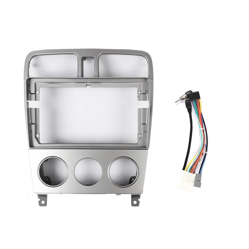9" Car Radio Frame Bracket Stereo Mounting Frame with Wiring Harness Compatible with Subaru Forester 2004 2005 2006 2007 2008 MT